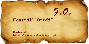 Fosztó Ottó névjegykártya